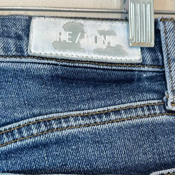 Re/Done 90s High Rise Ankle Crop in Mid 70s Color sz 26 - Picture 4 of 8